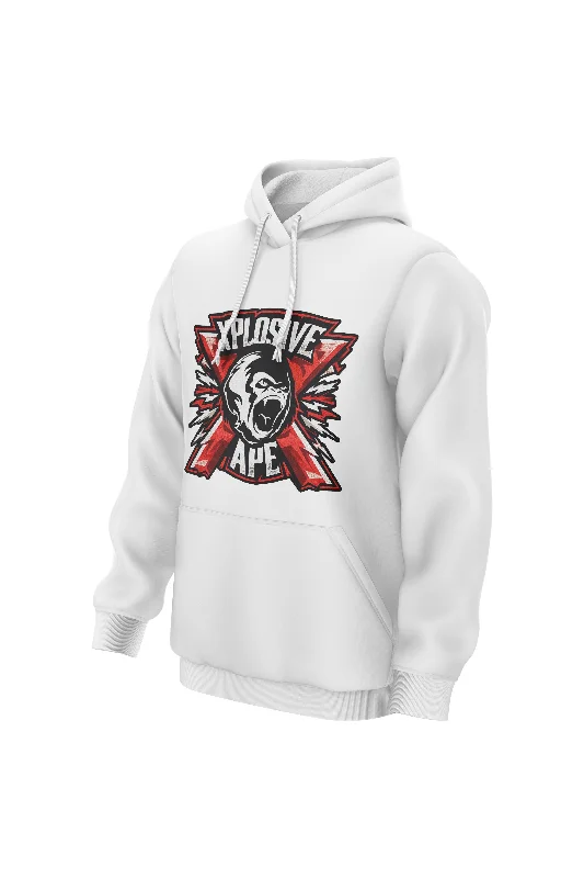 Stylish Sneakers XAPE Flash Hoodie - White