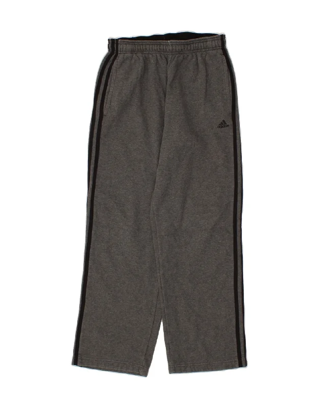Cool Comfort ADIDAS Mens Tracksuit Trousers Small  Grey Cotton