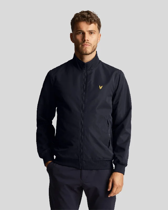 Simple Styles Mesh Backed Funnel Neck Jacket
