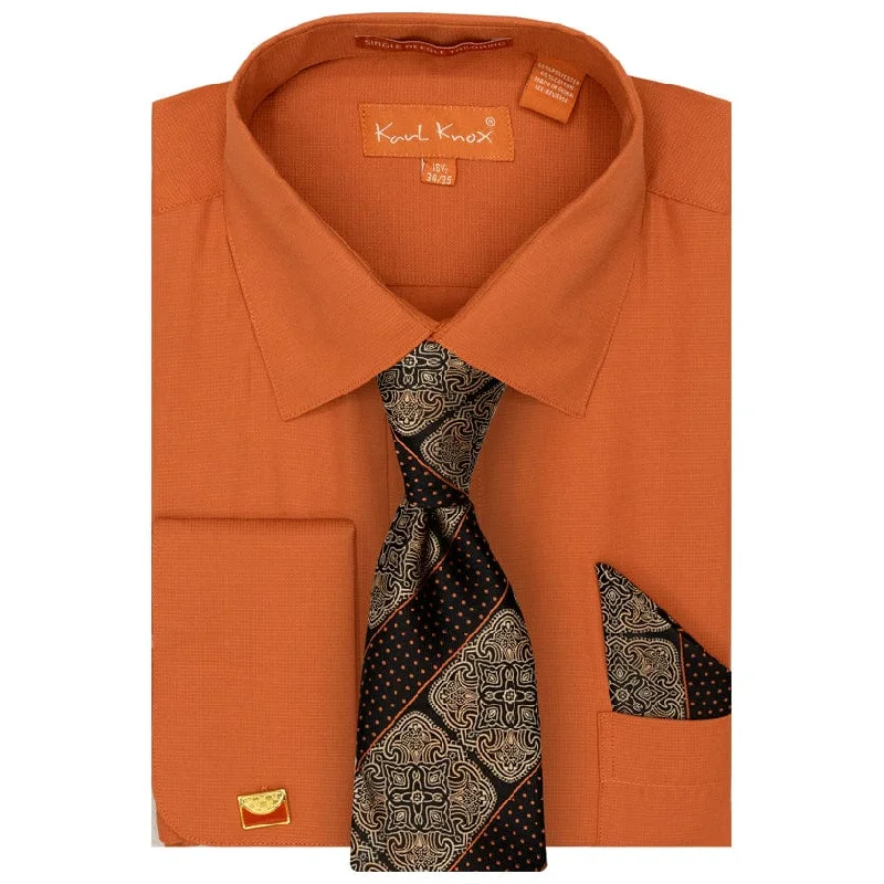 Premium Fabric KARLKNOX SHIRT, TIE, HANKY &CUFFLINKS/Sx4531