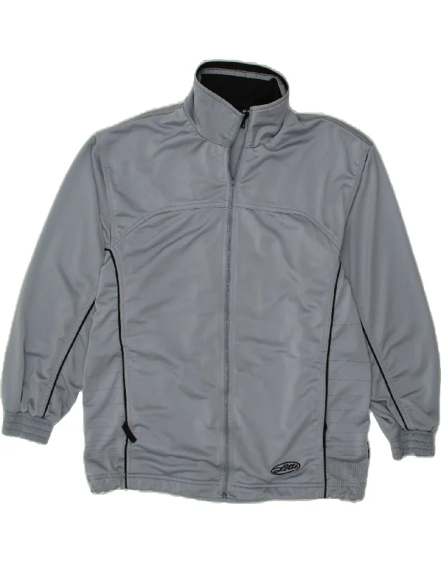 Comfy Jackets LOTTO Mens Tracksuit Top Jacket UK 40/42 Large Blue Polyester