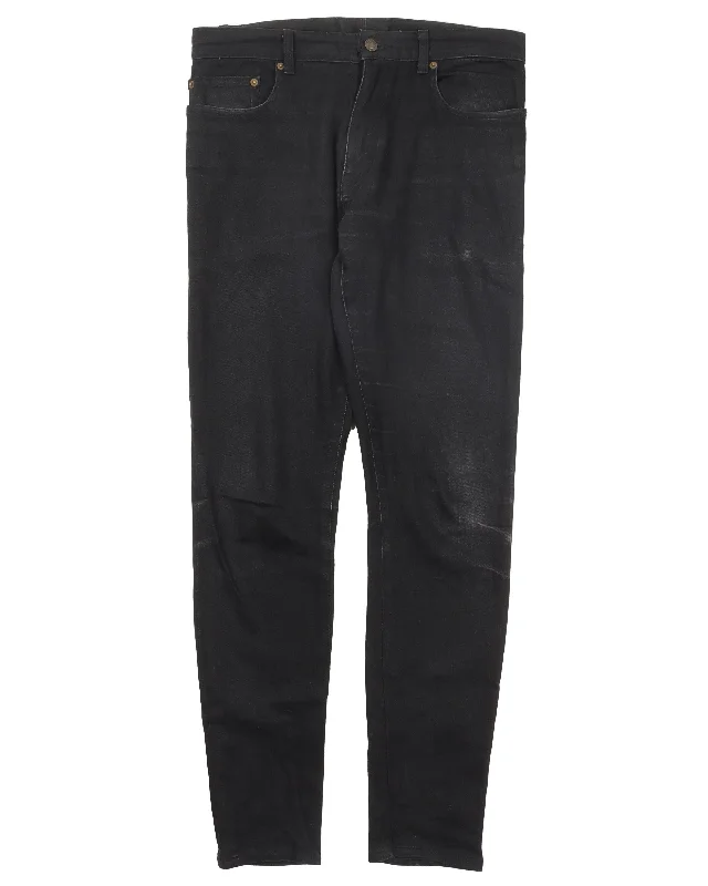 Tech Jackets Black D02 Jeans
