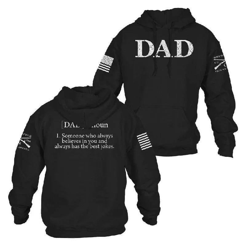 Relaxed Fit Dad Defined Hoodie - Black