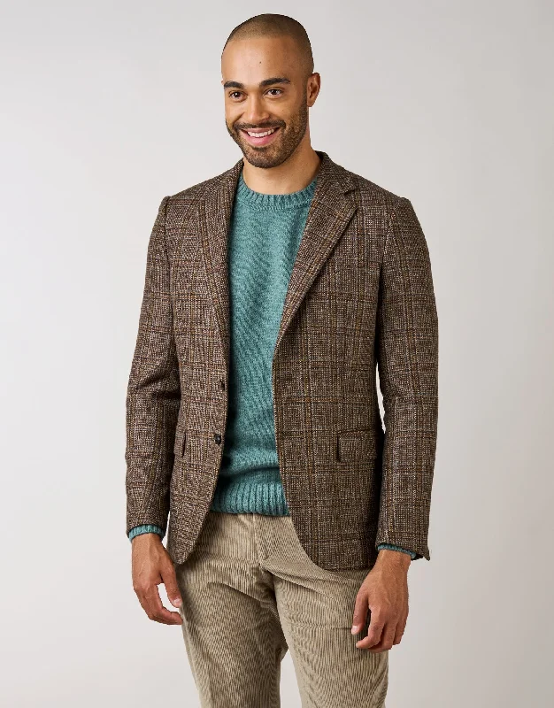 Outdoor Wear Hawker Brown & Green Check Blazer