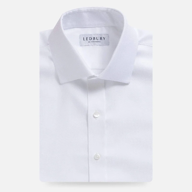 Relaxed Wear The White Elden Dobby Non Iron Custom Shirt