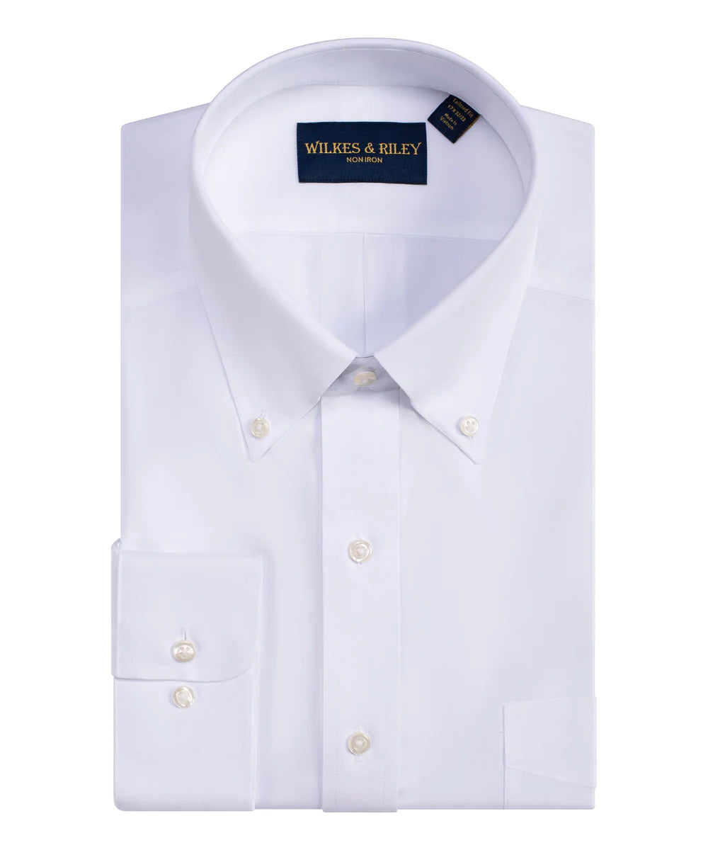 Casual Chinos Wilkes & Riley Button Down Dress Shirt (White)