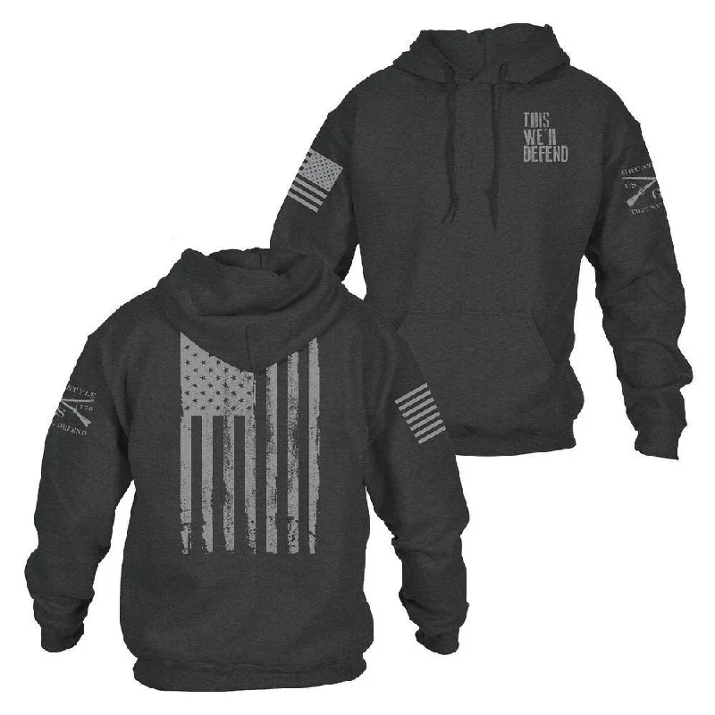 Casual Trends This We'll Defend Hoodie - Dark Heather