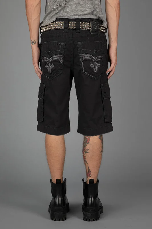 Stylish Sneakers BLACK CARGO SHORTS