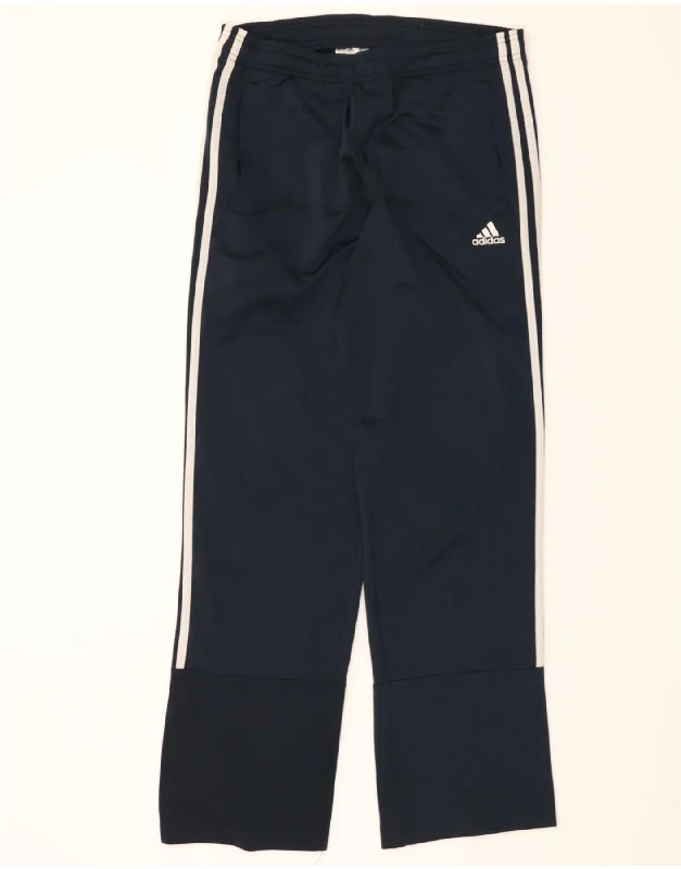 Versatile Looks ADIDAS Mens Tracksuit Trousers Small  Navy Blue Polyester