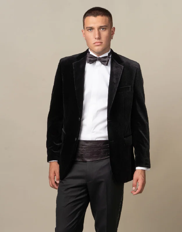 Street Tees Cooper Black Velvet Blazer