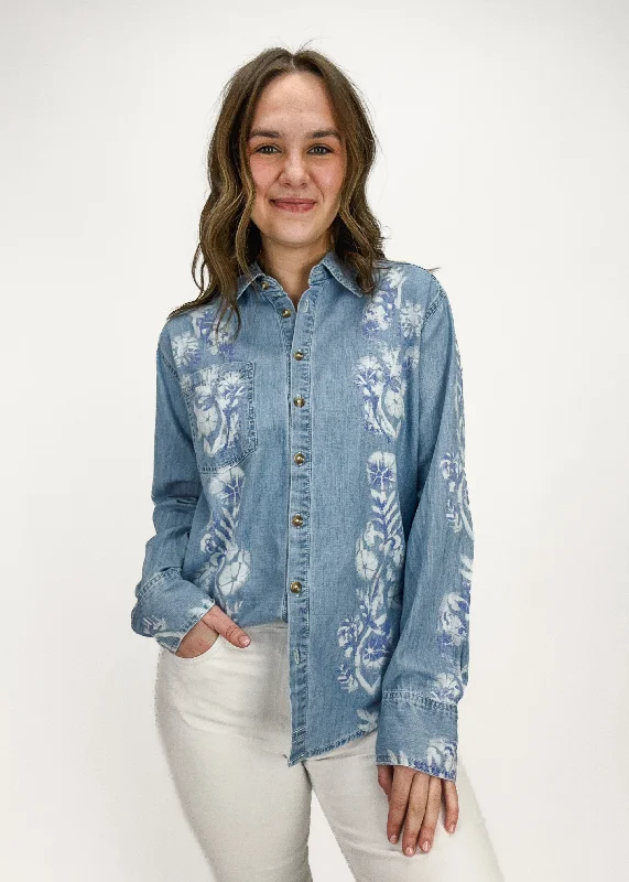 High-end Design Free People Airbrushed Blossom Denim
