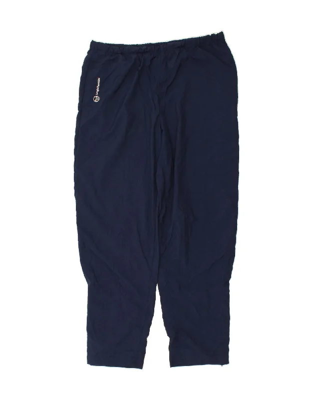 Outdoor Wear SERGIO TACCHINI Mens Tracksuit Trousers Medium  Navy Blue Polyester