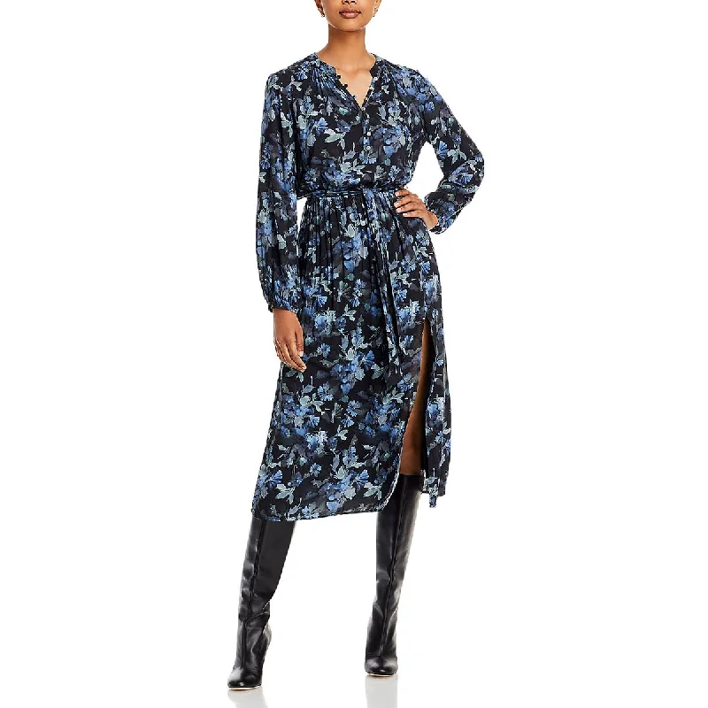 Trendy Items Bella Dahl Womens Button Front Midi Midi Dress
