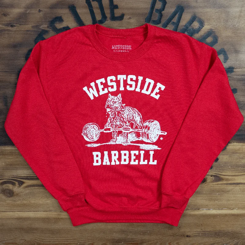 Sports Pants Heavy Blend Crewneck Sweatshirt - Red