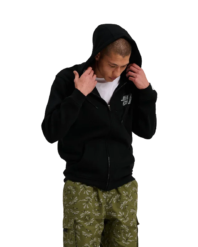 Relaxed Pants Wooten Duo Zip Hoodie in Black