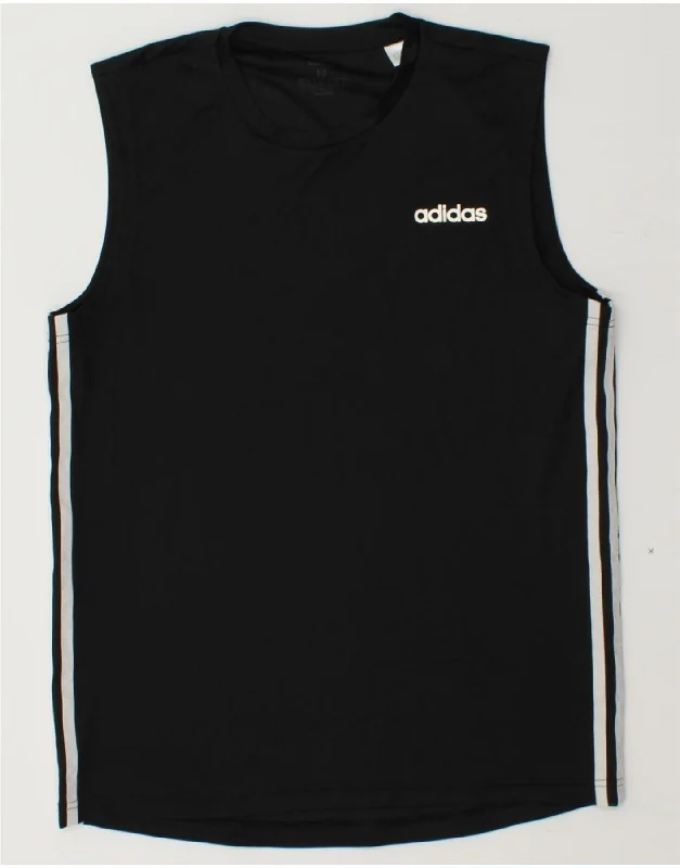 Designer Gloves ADIDAS Mens Climalite Vest Top Medium Black Polyester