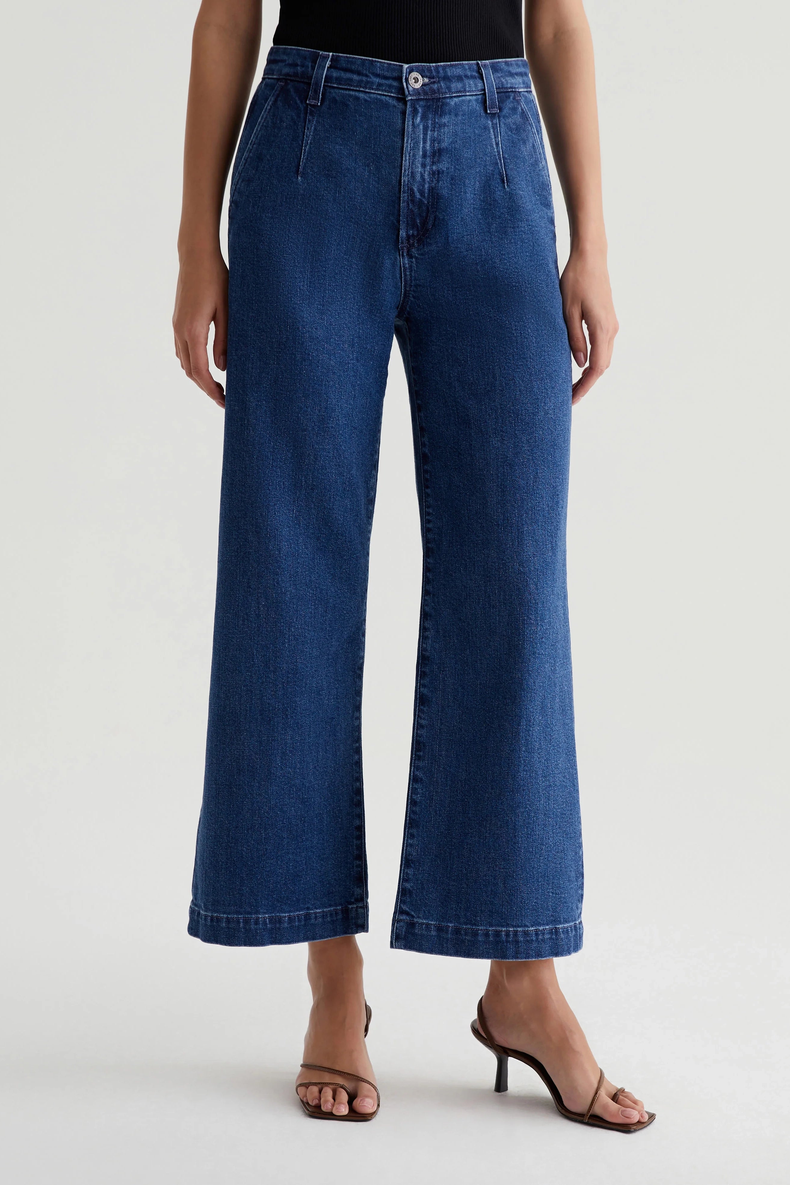 Wool Pants AG Jeans Daneel Wide Leg Crop