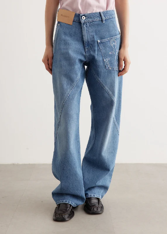 Creative Prints Twisted Workwear Jeans