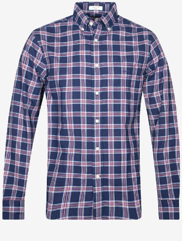Luxury Comfort Regular Archive Oxford Check Shirt Classic Blue