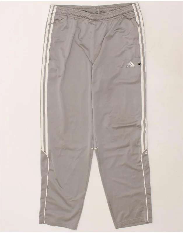 Street Hoodies ADIDAS Mens Tracksuit Trousers Large Grey Polyester