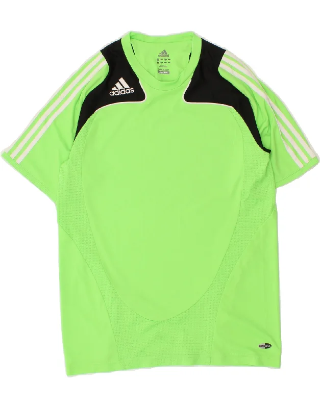 Casual Chic ADIDAS Mens Clima 365 T-Shirt Top UK 38/40 Medium Green Colourblock
