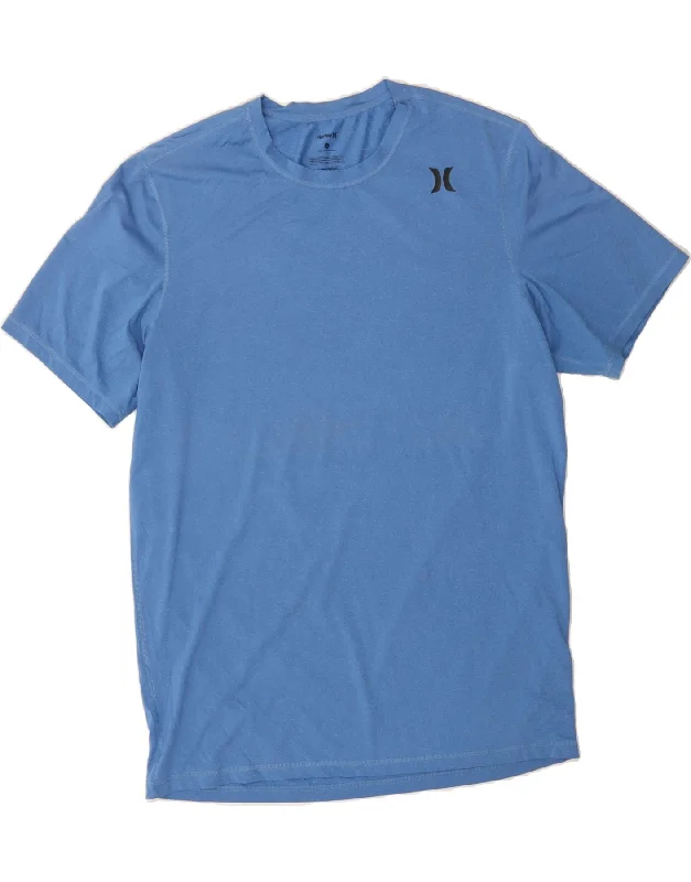 Outdoor Wear HURLEY Mens T-Shirt Top XL Blue Polyester