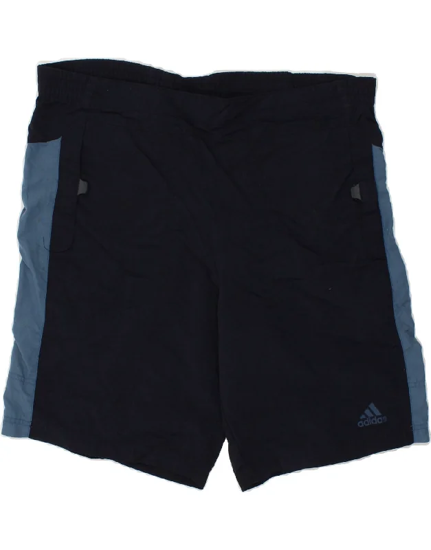Active Gear ADIDAS Mens Sport Shorts XL Navy Blue Polyamide