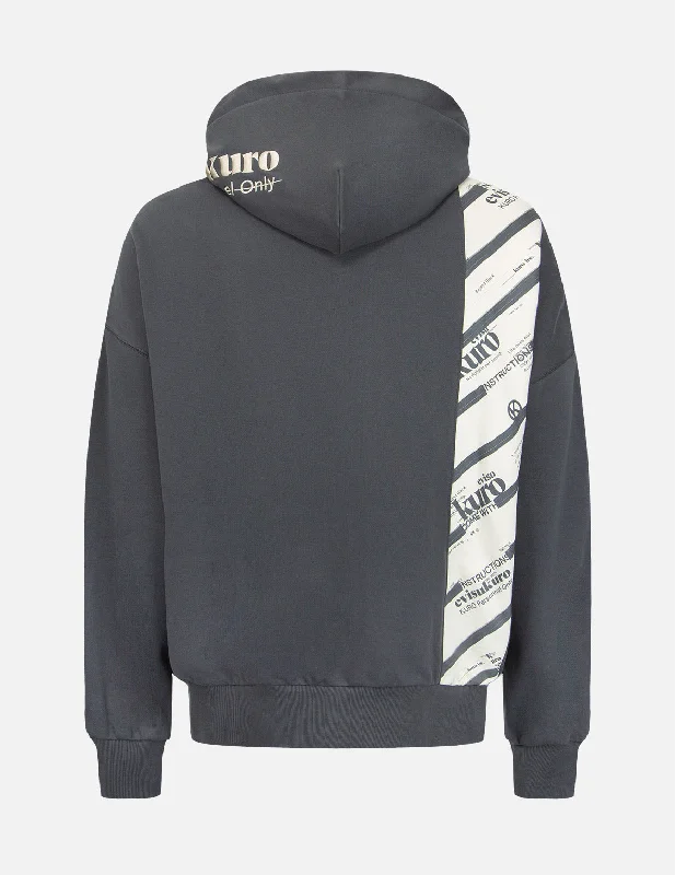 Versatile Looks Logo Printed Pannel Hoodie