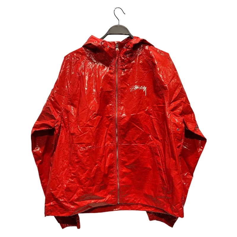 Cozy Apparel STUSSY/Jacket/M/RED/BEACH SHELL COATED RIPSTOP