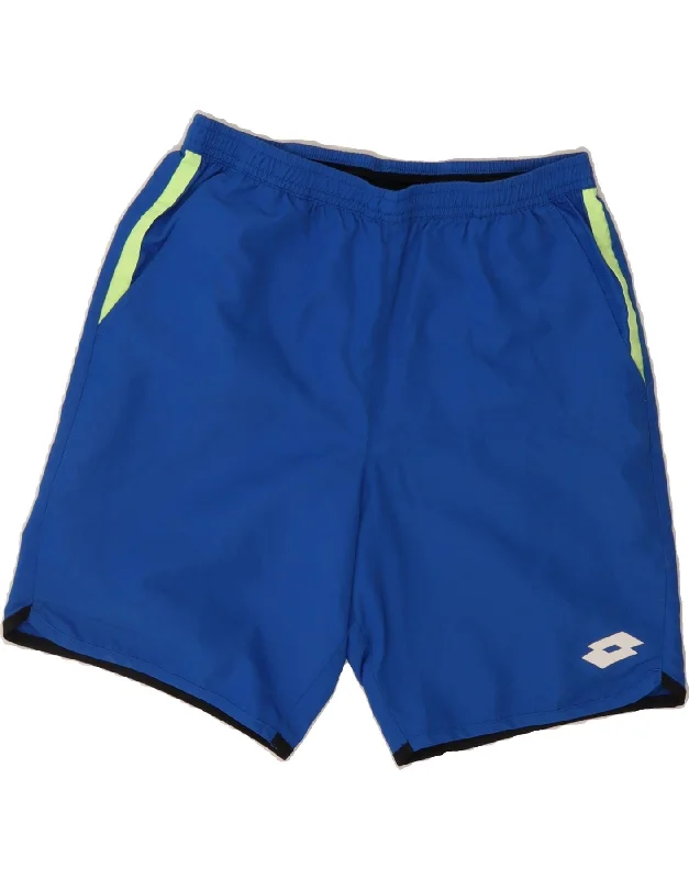 Sporty Wardrobe LOTTO Mens Sport Shorts Small  Blue