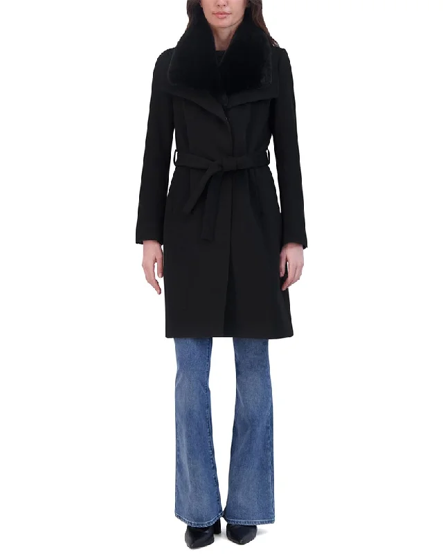 Cute Design Tahari Wool-Blend Wrap Coat