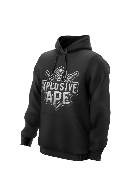 Designer Footwear XAPE Iron Monkey Hoodie - Black