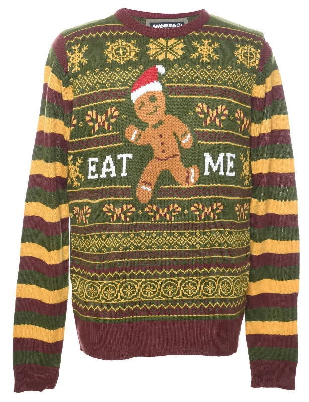 Relaxed Fit Nordic Christmas Jumper - M