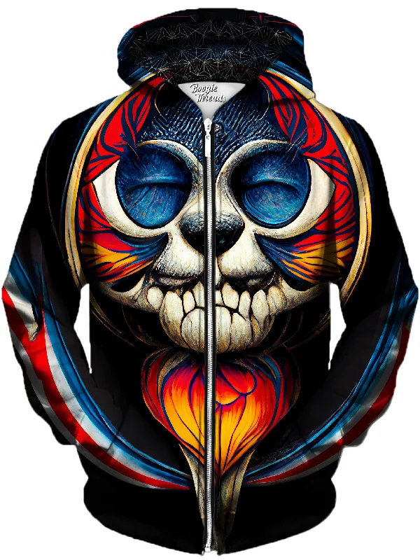 High-end Fashion Dimension Unisex Zip-Up Hoodie