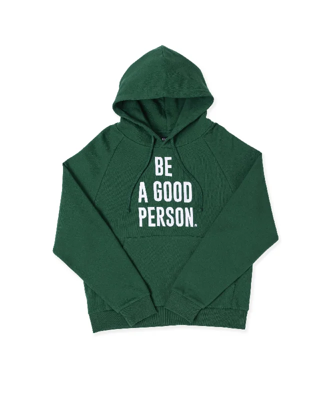 Parkas Style Signature Embroidered Hoodie - Forest Green