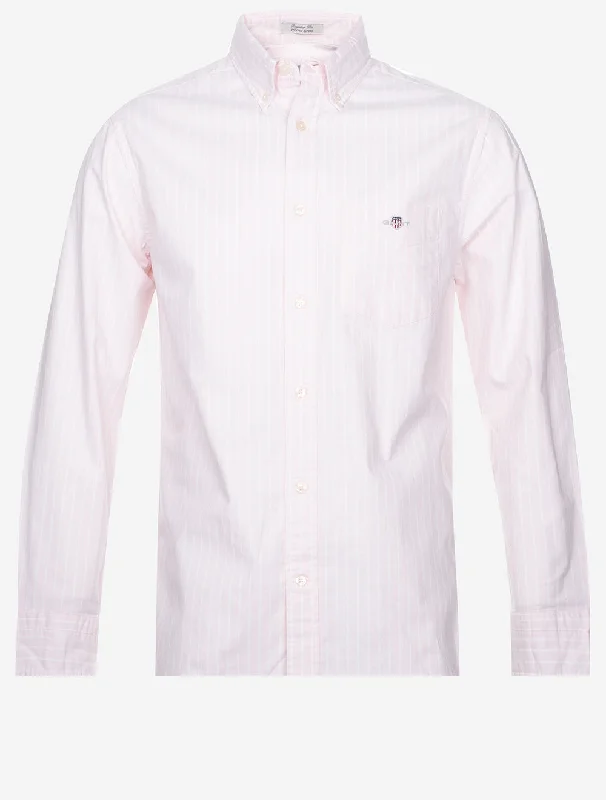 Everyday Wear Regular Oxford Stretch Stripe Shirt Light Pink