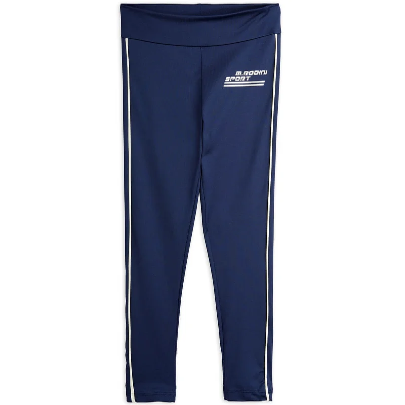 High-end Sense MR Sport Leggings in Blue by Mini Rodini