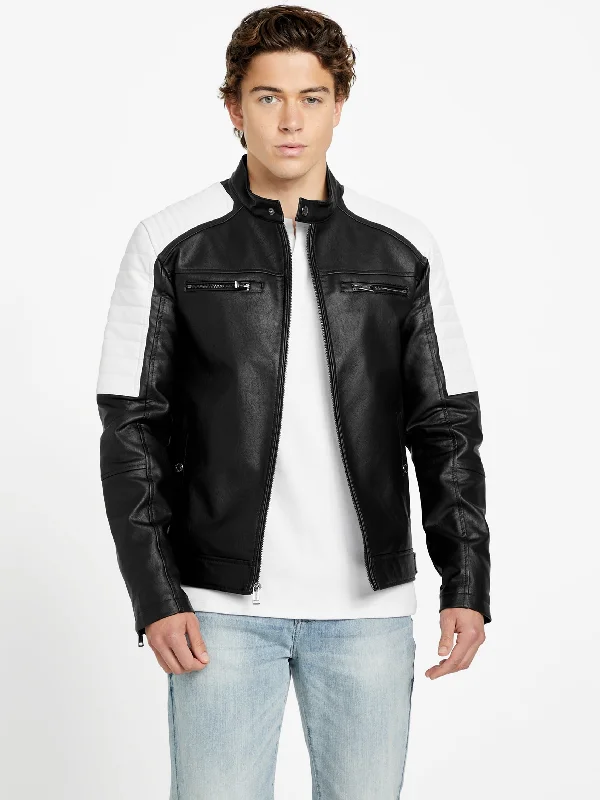 Modern Comfort David Hooded Moto Jacket