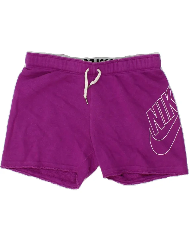 Quality Tailoring NIKE Womens Graphic Sport Shorts UK 6 XS  Purple Cotton