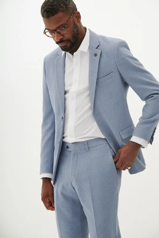 Leather Pants HM5 - Sky Blue Tailored Blazer