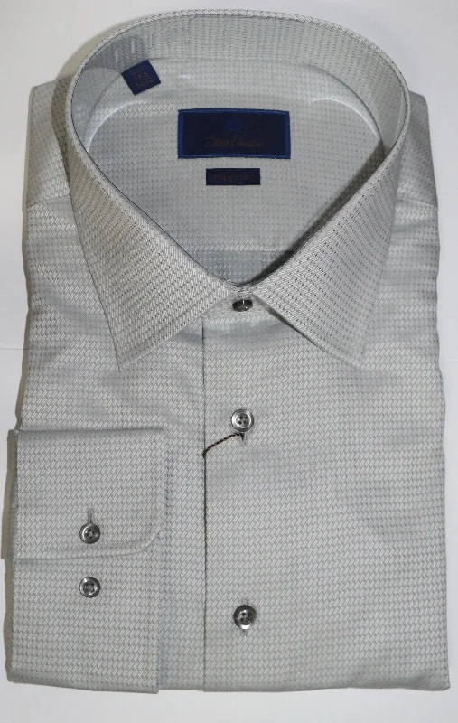 Effortless Style David Donahue Pearl Barrel Cuff Dress Shirt