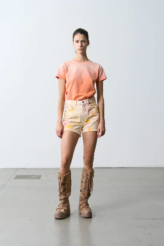 Comfortable Wear Haikure - Sharon Orange Splatted Wash