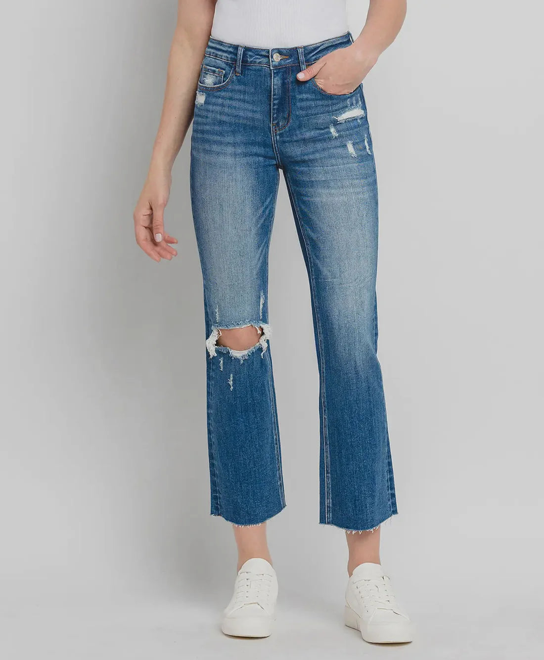 Elegant Design Lovervet by Vervet High Rise Kick Flare Denim