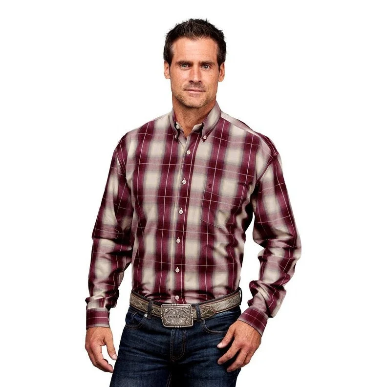 Comfy Jackets Stetson Western Shirt Mens Long Sleeve Ombre Plaid 11-001-0579-5025 WI