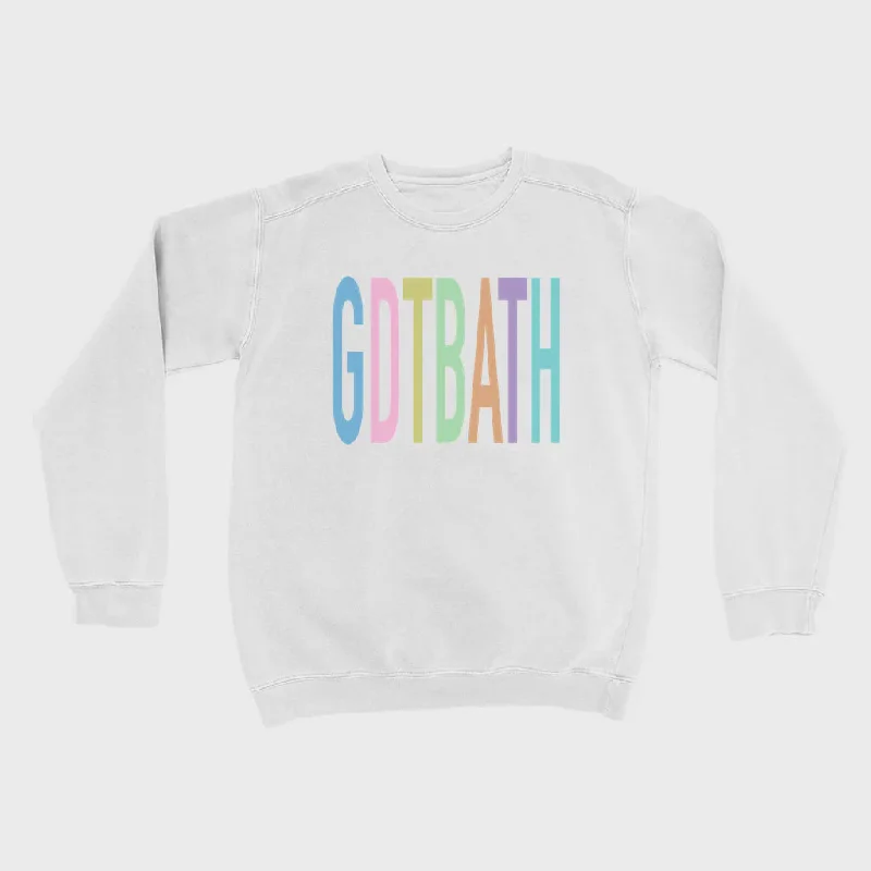 Casual Comfort Good Day to be a Tar Heel Pastels Adult Crewneck Sweatshirt