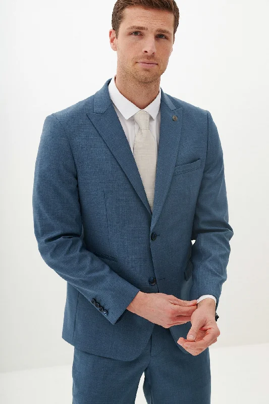 Sporty Suits FINLEY - Teal Blue Tailored Blazer