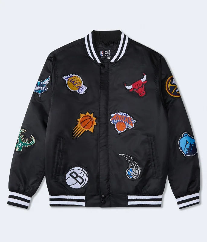 Statement Shoes Aeropostale Nba Team Logos Bomber Jacket