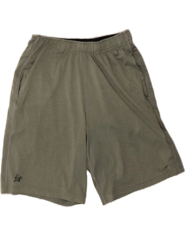 Sporty Look NIKE Mens Dri Fit Sport Shorts Medium  Grey Polyester