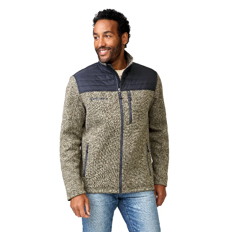 Relaxed Fit Free Country Men's Frore Sweater Knit Fleece Jacket
