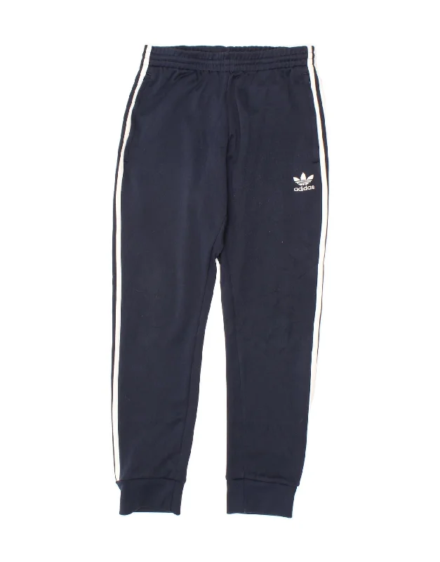 High-end Jackets ADIDAS Mens Tracksuit Trousers Joggers Small Navy Blue Polyester